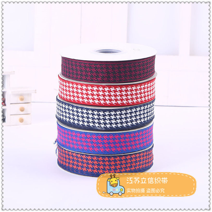 Thousand bird checks, checkered ribbons, ribbons, gift packaging, hair accessories, bows, high-quality silk ribbons, webbing, free shipping