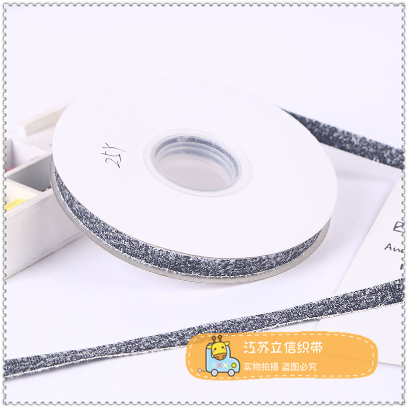 New encrypted polyester ribbon, silk ribbon, flower gift packaging material, bow ribbon, hair accessory, solid color ribbon details Picture