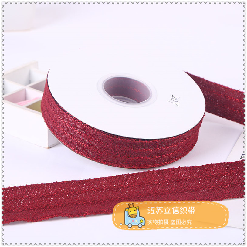 Flower ribbons, cake baking ribbons, birthday gifts, ribbons, silk ribbons, wedding candies, box packaging, red ribbons Application Scenario