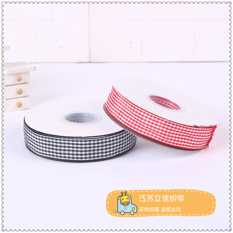 Multi-color and multi-specification polyester-cotton granular striped ribbons, cake gift box straps, clothing and accessories, bow webbing