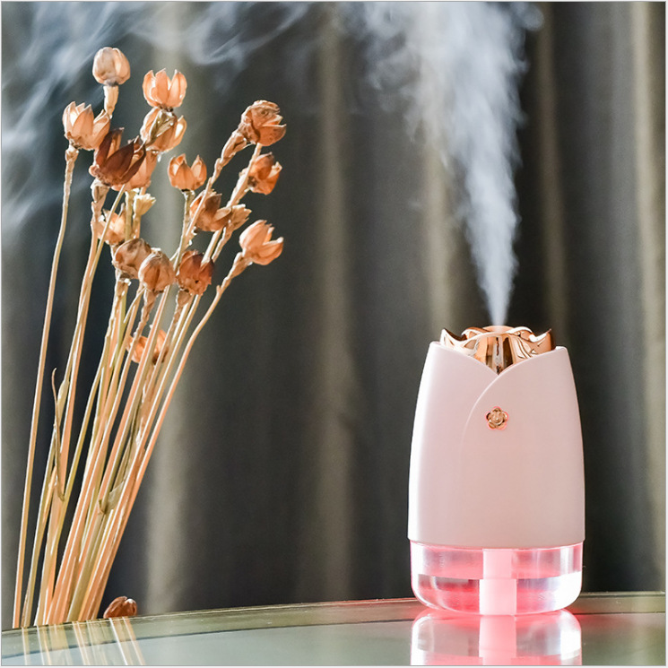 New Rose humidifier USB car humidifier and purification mini home office desk air humidifier Specification image