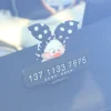 Cute temporary parking card for cars, creative hidden car moving phone number, three-dimensional parking sign for women Application Scenario