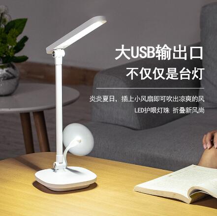 LED护眼学习台灯 USB充电小夜灯 学生宿舍阅读灯 卧室床头灯产品图