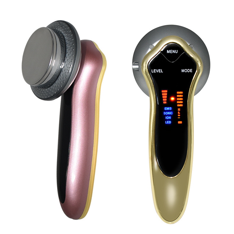 Six-in-one slimming instrument Ultrasonic fat Blasting instrument EMS Massage beauty instrument Color Light body shaping instrument Iontophoresis instrument