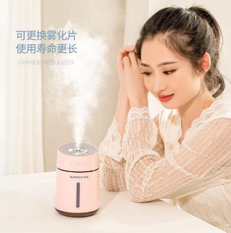 Q2 Humidifier USB Mini Car Air Humidifier Silent Water Replenishing Humidifier for Office, Home and bedroom Item Picture