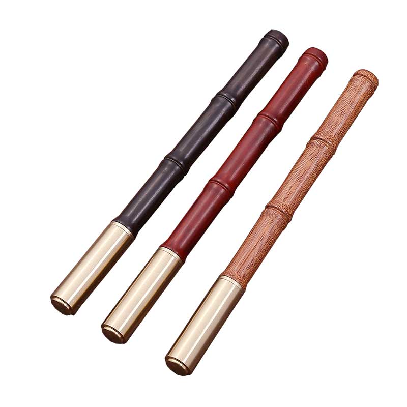 Customized bamboo-joint brass signature pen company LOGO retro wooden pen Business enterprise annual meeting gift rosewood pen