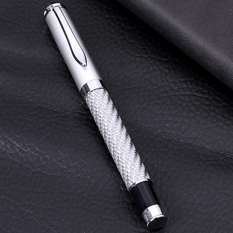 Customized creative carbon fiber pens for enterprise logos, business carbon fiber signature pens, office bead pens Specification image