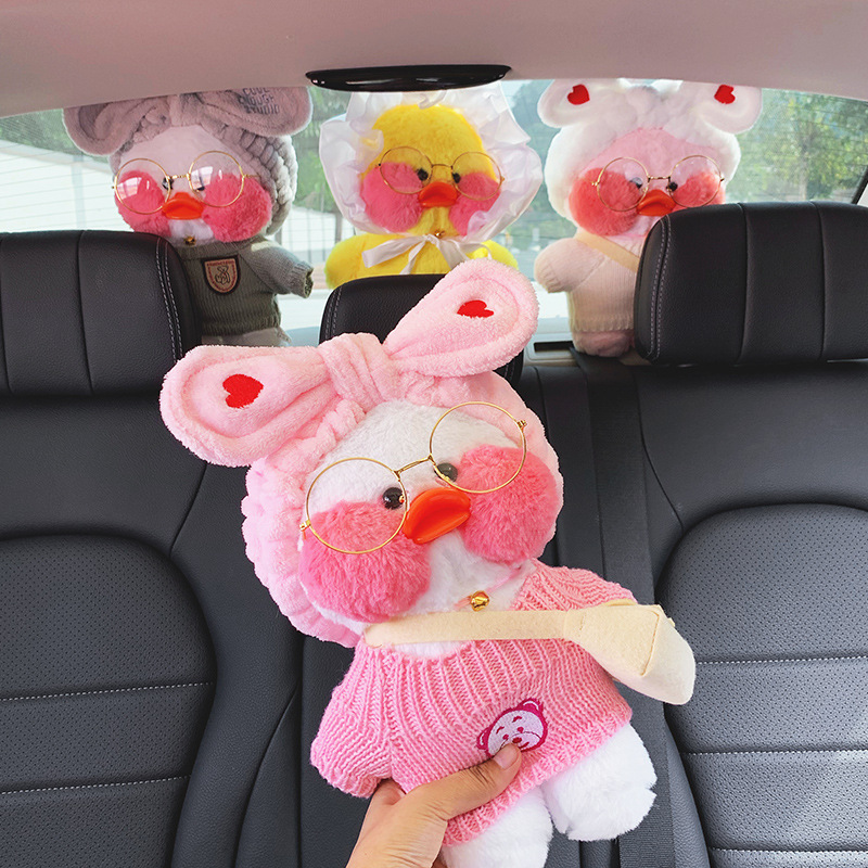 车载竹炭包可爱网红鸭车内去味公仔摆件新车除甲醛车内除味饰品细节图