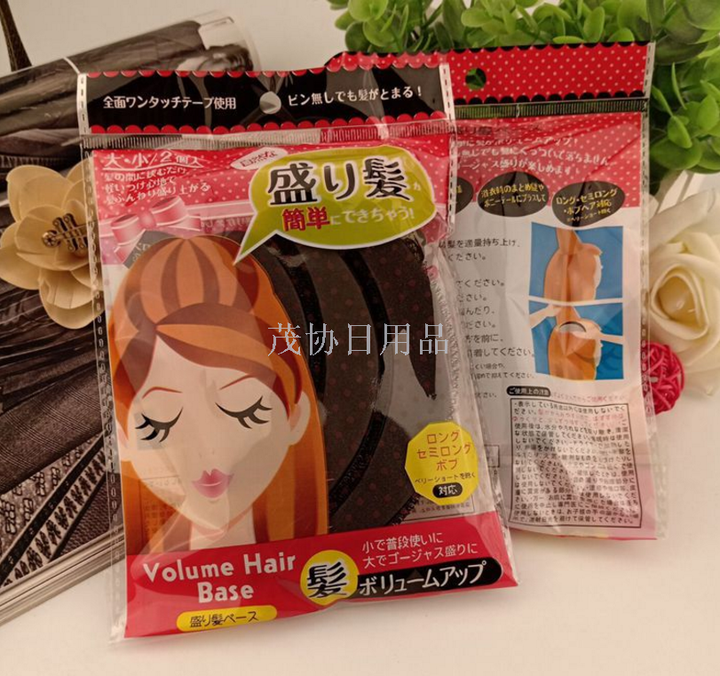 日系月牙形蓬松夹蓬发刘海贴盘发增高器发根垫发器蓬蓬贴产品图