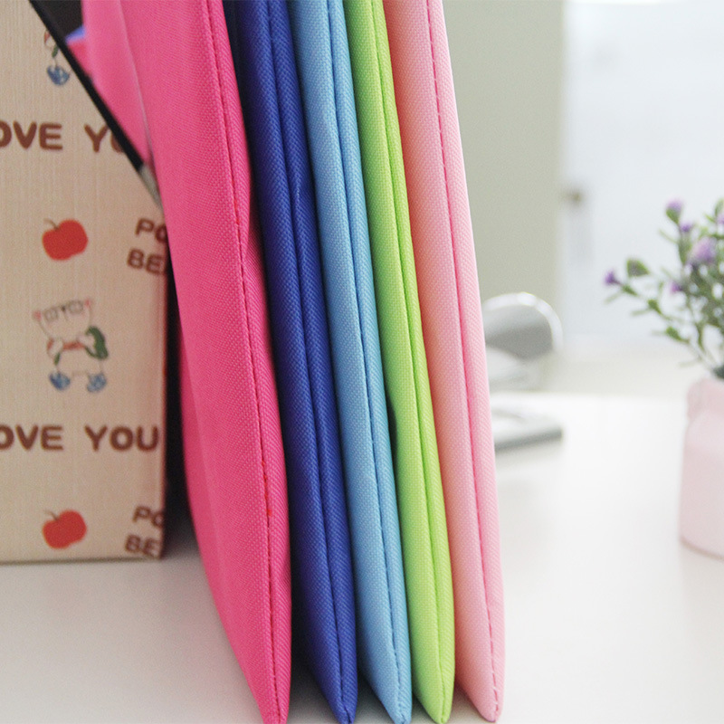 4 A4 double-layer canvas file bags, work classification subject bags, hand-held bags 9071 (random color) details Picture