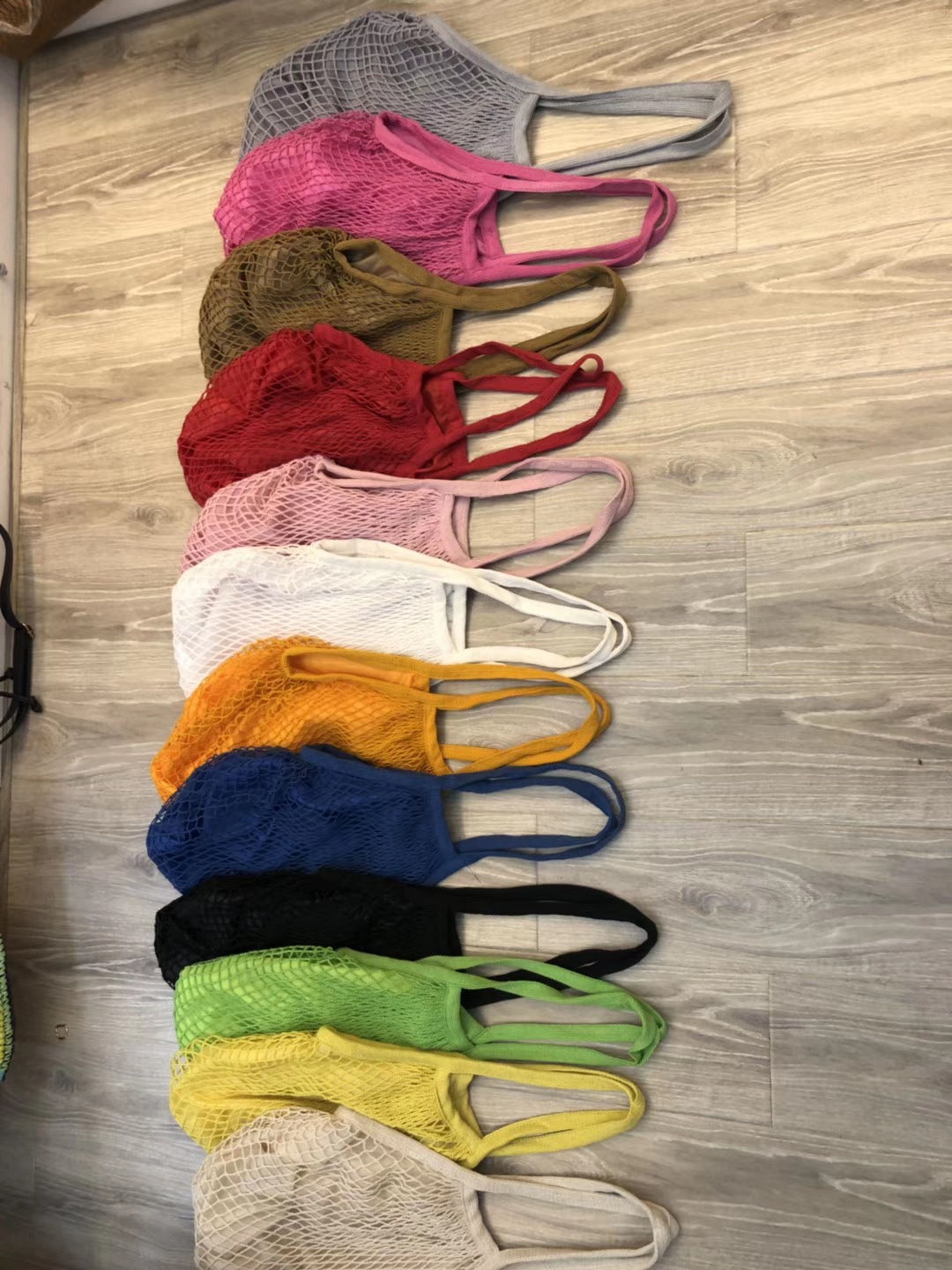 Custom made Japanese and Japanese portable shopping net bag cotton fruit net bag supermarket net bag net bag ebay hot style