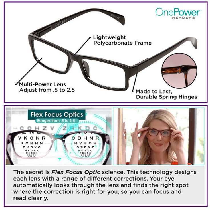 one power readers' new reading glasses Autofocus glasses resin High Definition for men and women Specification image