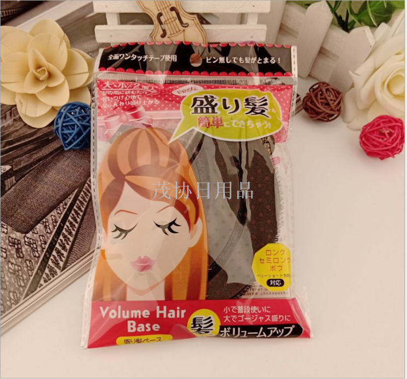 日系月牙形蓬松夹蓬发刘海贴盘发增高器发根垫发器蓬蓬贴