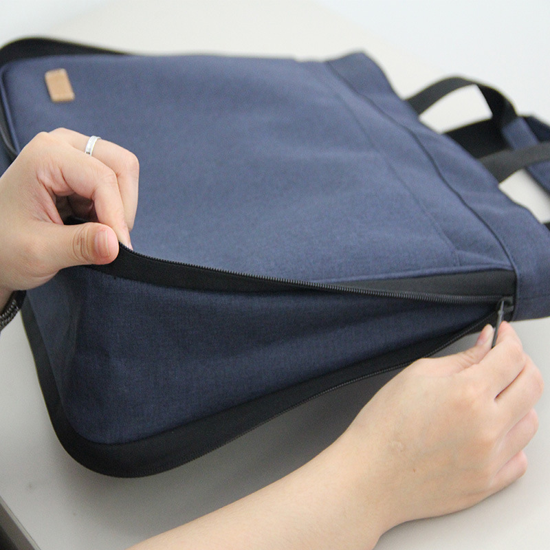 Expandable three-dimensional double-layer hand-held office and meeting handbag, business official document affairs and materials bag, Gao Shang 9916 Specification image