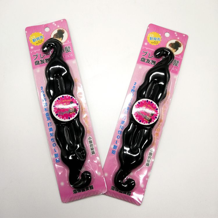 厂家直销新款海绵盘发器丸子头盘发器盘发棒盘发工具 两元店百货细节图