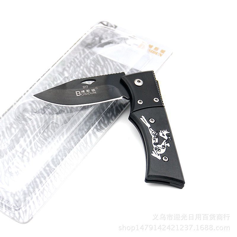Boston stainless steel folding knife Portable Fruit knife 10-yuan store Multi-dimensional Store Hot Sale wholesale Application Scenario