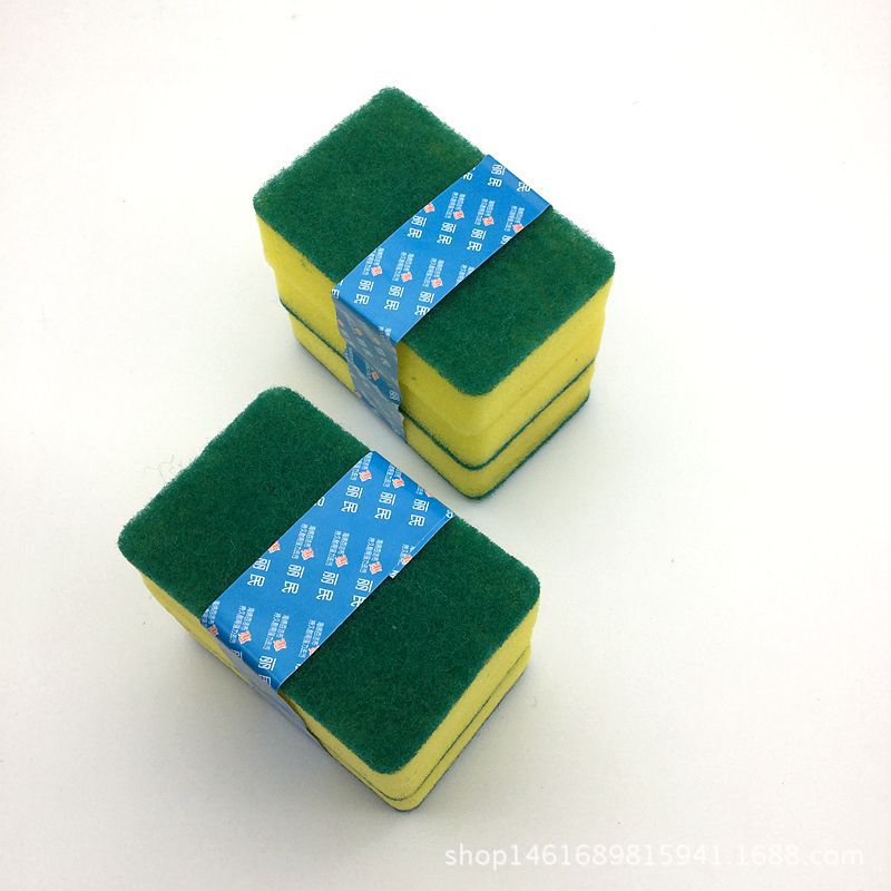 The manufacturer is selling hot cleaning sponges and dishwashing sponges in 3-piece packs for 2 yuan. The store has a large supply of wholesale goods details Picture