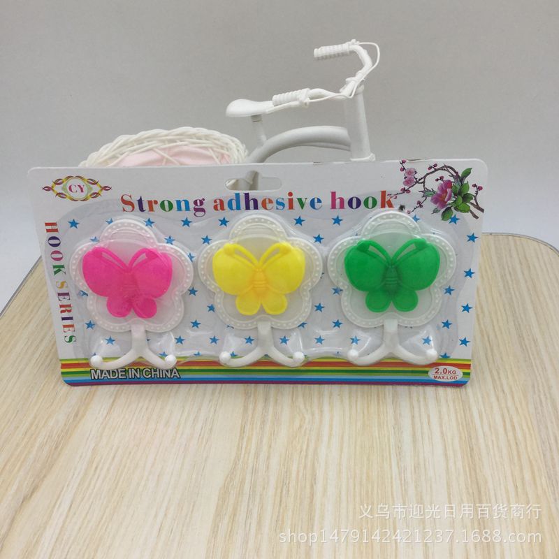 2元店热卖粘钩 贴墙粘钩 衣帽挂钩 小物件挂钩细节图