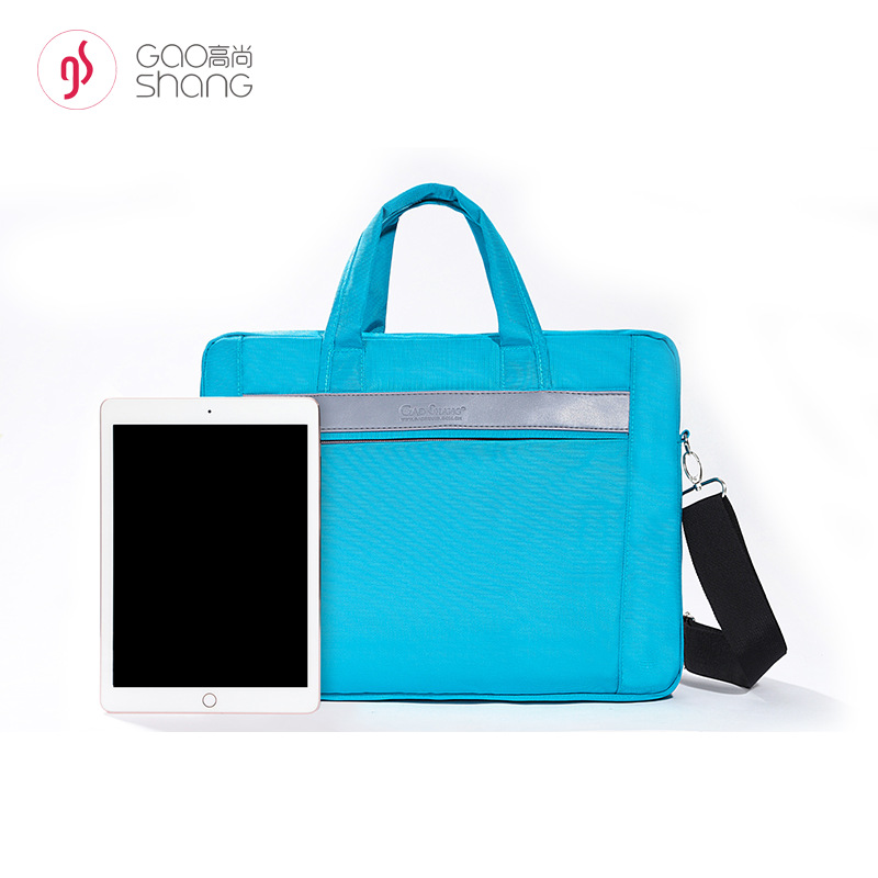 Canvas business computer bag, office bag, document bag, data bag, handbag, shoulder bag, high-end 9908 details Picture