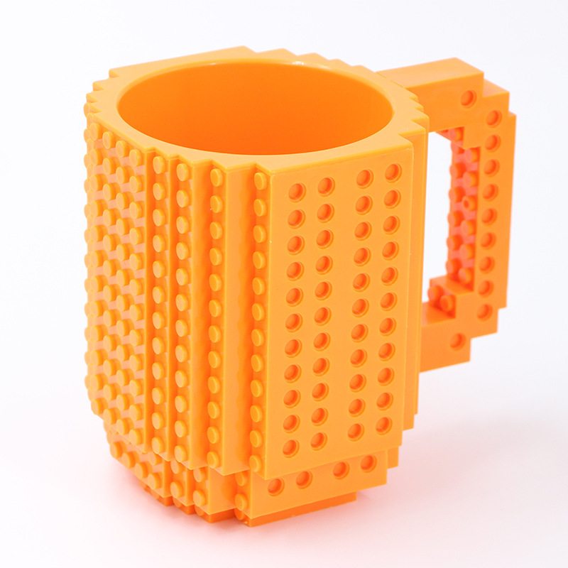 LEGO coffee cup, Mark Portable water cup, LEGO building block cup, creative and personalized assembly cup, DIY assembly cup Specification image