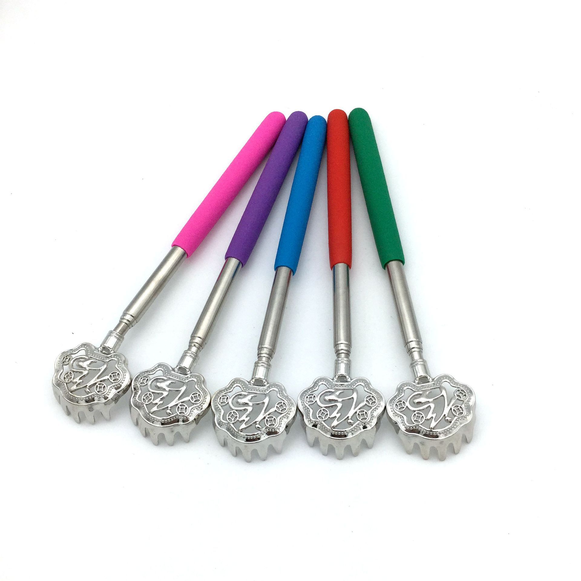 Stainless Steel Retractable Tickle Tickle Not Begging Back Scratcher Wholesale Specification drawing