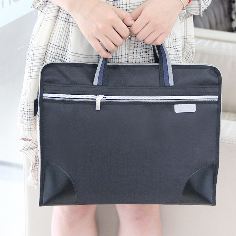 Simple and fashionable hand-held three-dimensional bag, office supplies hand-held bag, document storage hand-held bag, noble 9039 Specification image