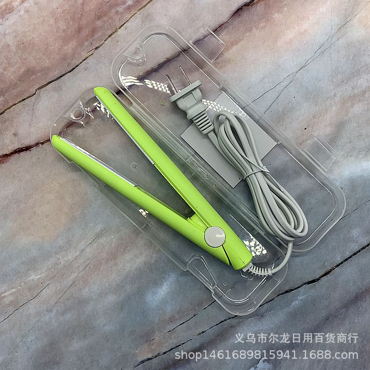 韩版新款二合一迷你卷发棒直卷两用夹板塑料盒包装厂家直销卷发器产品图