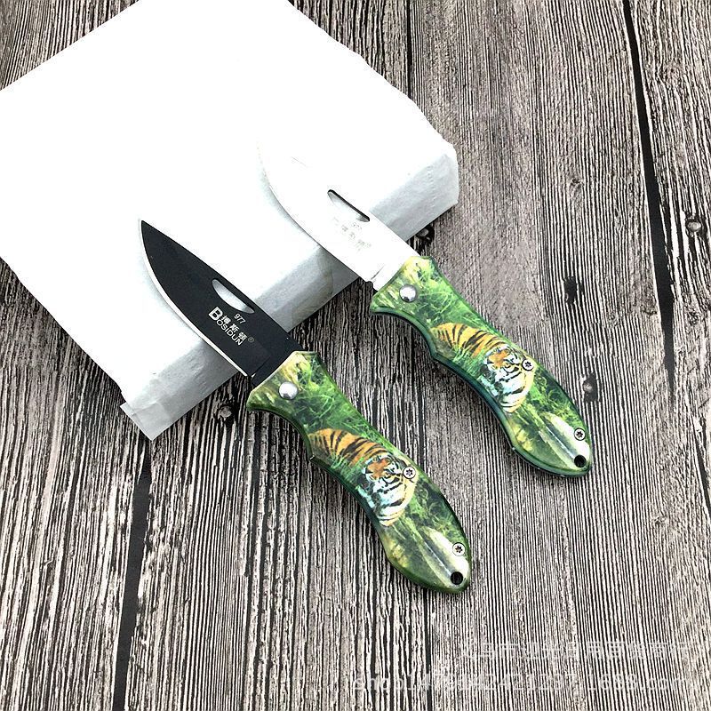 Boston stainless steel folding knife Portable Fruit knife 10-yuan store Multi-dimensional Store Hot Sale wholesale Application Scenario