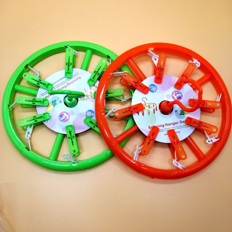 两元圆衣架 彩色 防滑衣架 晾晒 圆形塑料衣架 精品塑料衣架产品图
