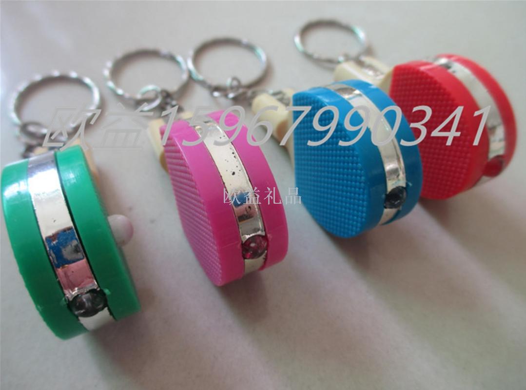 led乒乓球拍灯 义乌君龙led钥匙扣灯发光锁匙扣白底实物图