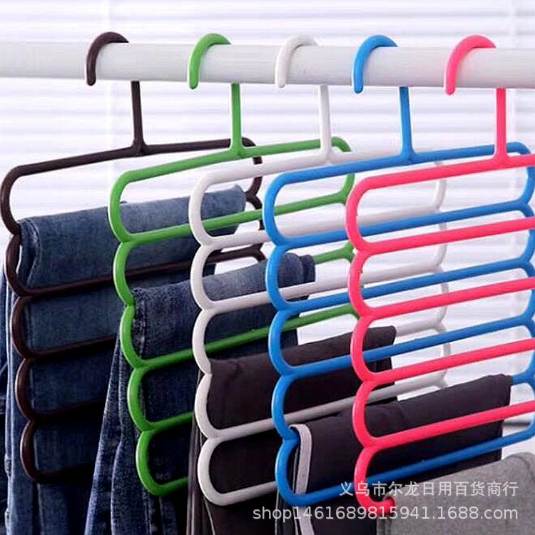 塑料防滑多层裤架彩色家用衣柜衣架围巾领带丝巾挂架 厂家直销