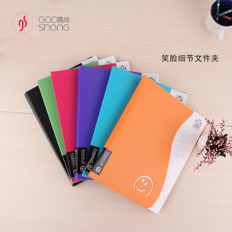 Folder: A4 test paper folder, large-capacity file folder, solid-color loose-leaf binder, Noble 5001