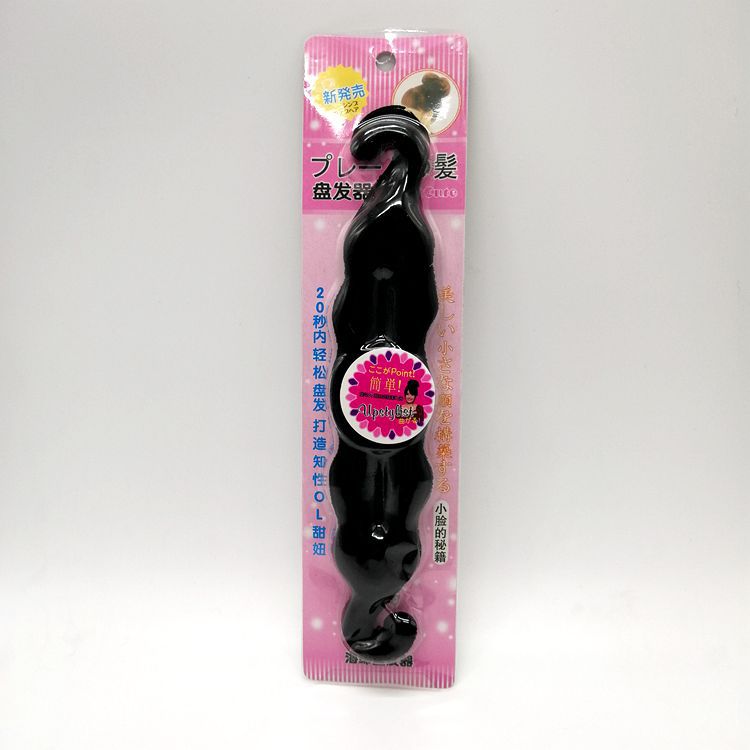 厂家直销新款海绵盘发器丸子头盘发器盘发棒盘发工具 两元店百货产品图