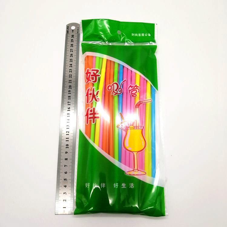 厂家直销塑料一次性吸管艺术弯曲DIY创意吸管食品饮料一次性吸管产品图