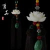 Lotus car pendants bring you continuous good luck. Lotus car pendants in the car are Chinese-style car interior decorations. Lotus car pendants are a national trend details Picture