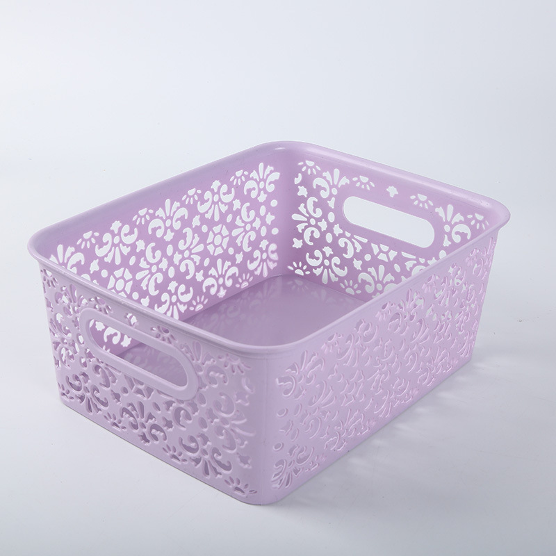 Low-priced drawer plastic storage box, hollowed-out desktop, underwear storage box, home covered bra and underwear storage box Application Scenario