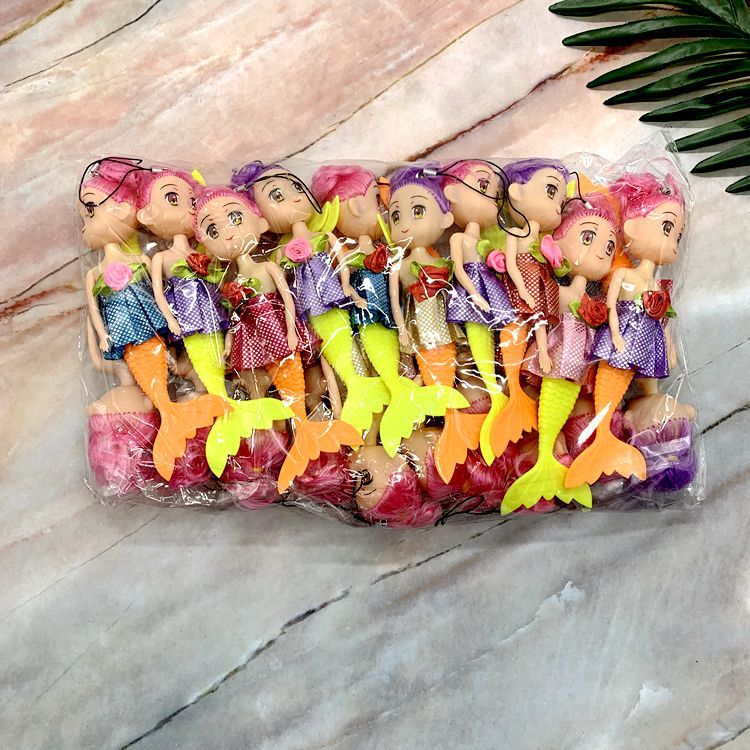 两元店饰品小配件 美人鱼娃娃挂件 儿童娃娃玩具 两元店细节图