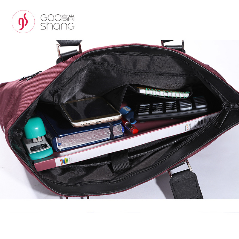 Computer business bag, A4 handbag, office bag, document bag, large file storage bag, High-end 9901 details Picture