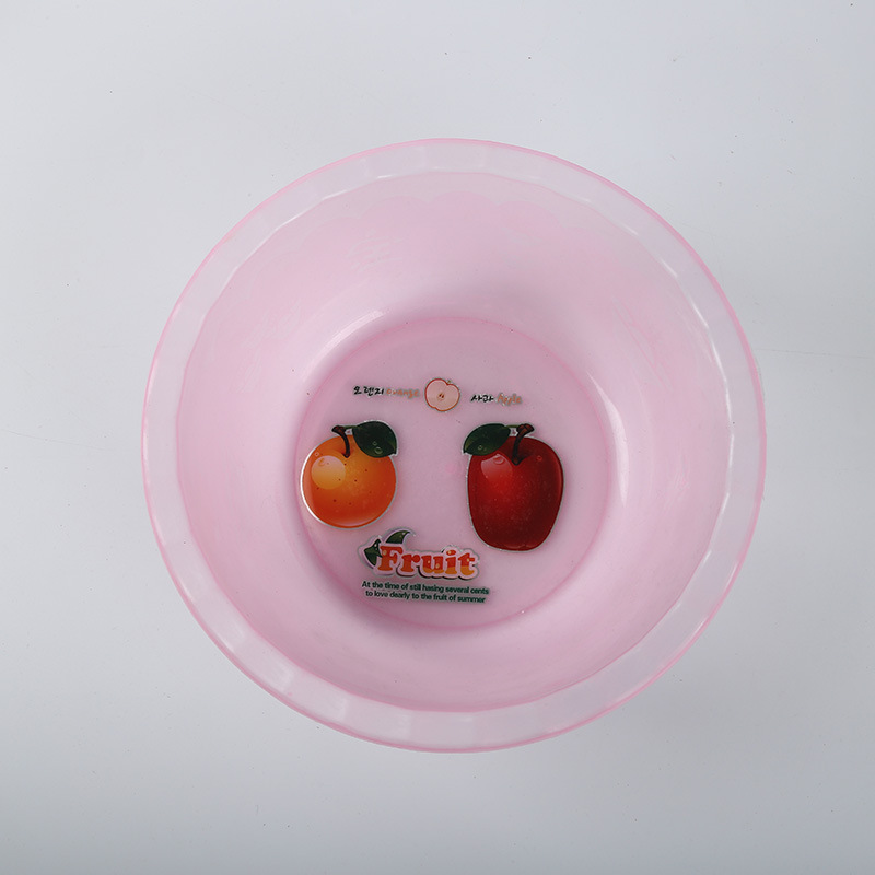 Factory direct sales of low-price, multi-color school plastic basins, washbasins and household plastic basins Specification image