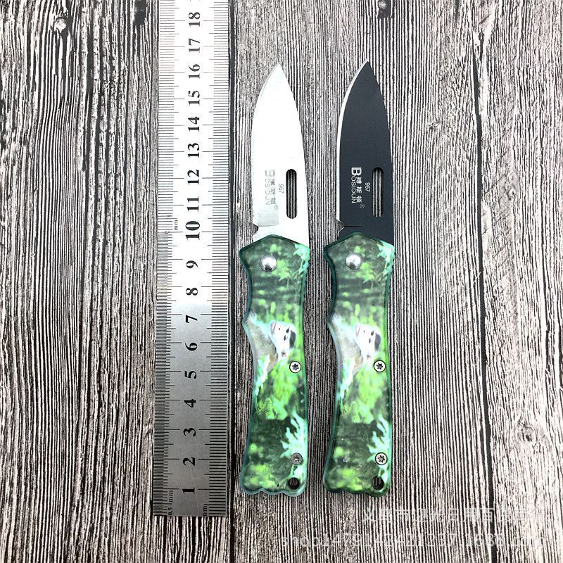 Boston stainless steel folding knife Portable Fruit knife 10-yuan store Multi-dimensional Store Hot Sale wholesale