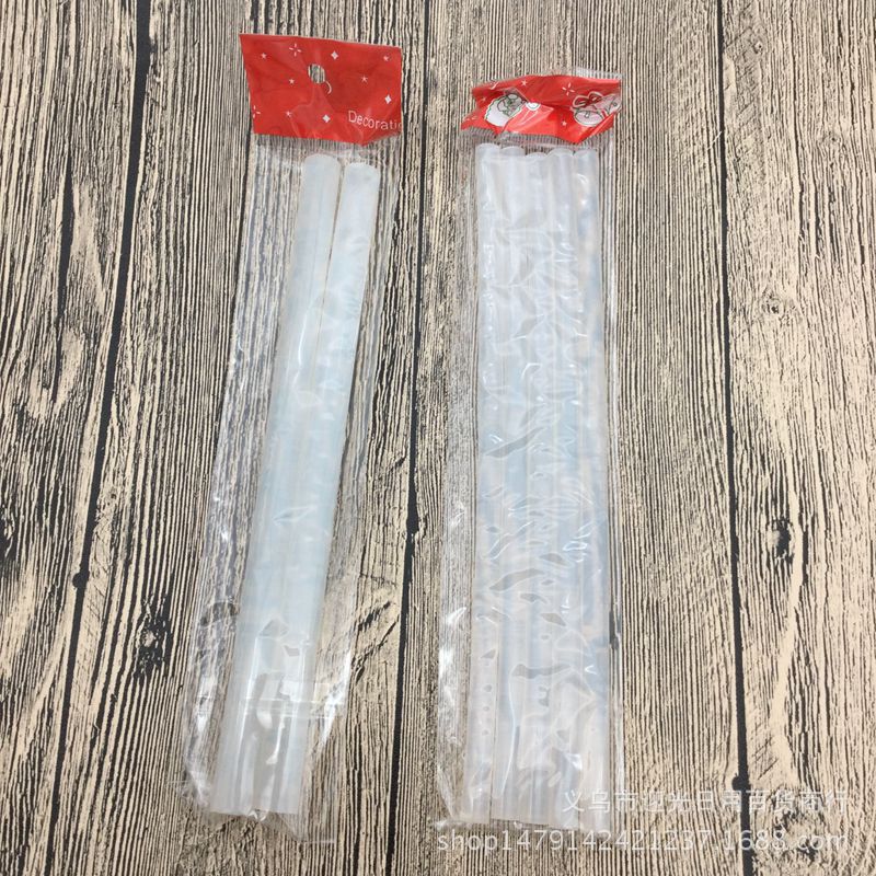 热熔胶棒 透明环保万能热熔胶 袋装粗细热熔胶 2元店货源批发