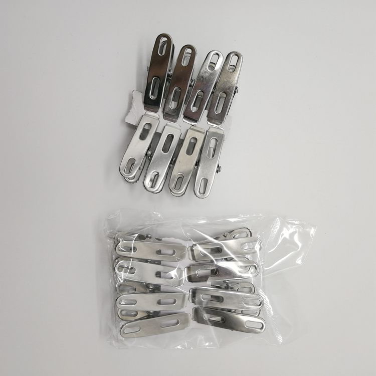 多功能防滑防风 不锈钢8个装被夹 超强力被夹小夹子 两元店货源