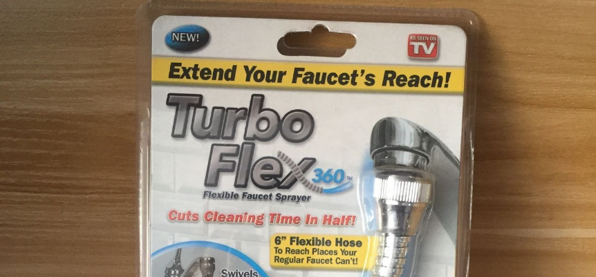 TV New Turbo Flex 360 degree rotary faucet extension hose connector hose sprinkler