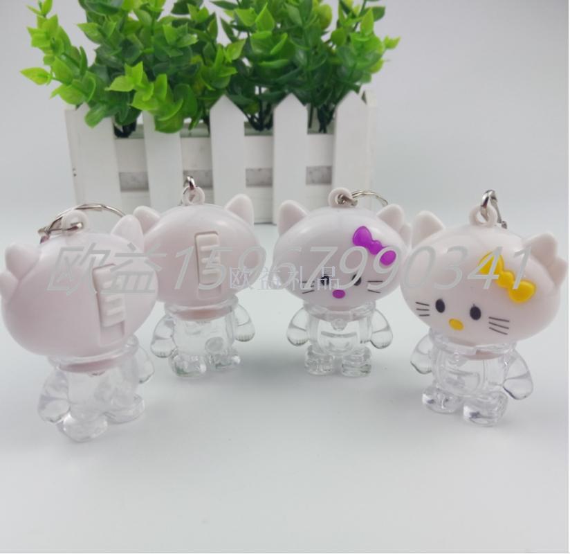 闪光LED萌萌猫挂件细节图