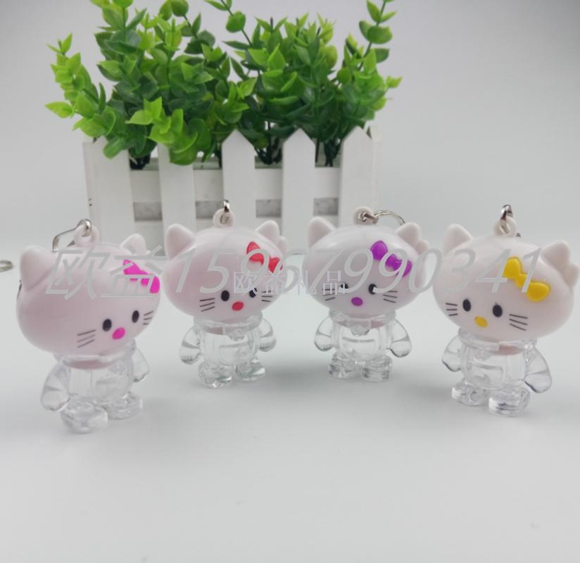 闪光LED萌萌猫挂件