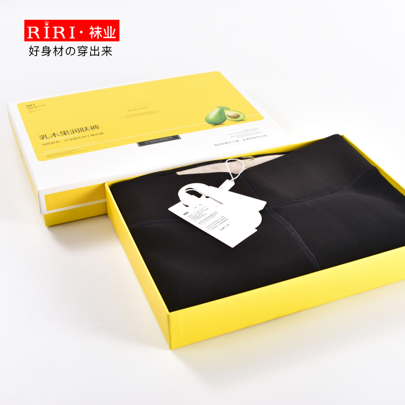 RIRI2019秋冬加绒加厚一体裤袜 350克V型护腰大小头秋冬打底裤袜白底实物图