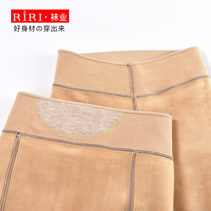 RIRI2019秋冬加绒加厚一体裤袜 350克V型护腰大小头秋冬打底裤袜产品图