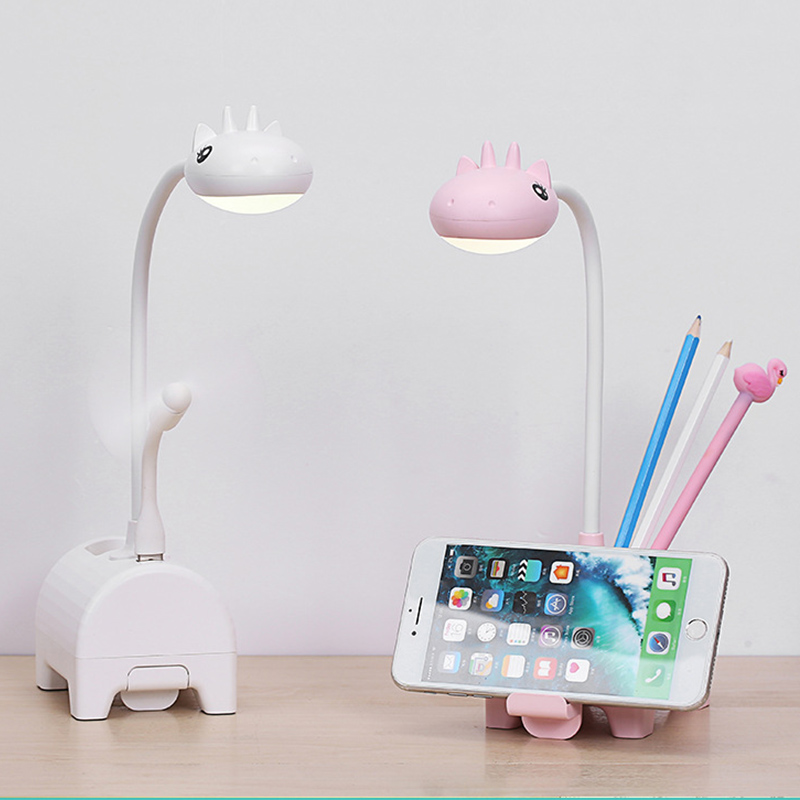 Multi-functional warm light desk lamp, USB eye-protecting cute pet LED can be used as a phone stand, pen holder, couple and children's birthday gift Specification image