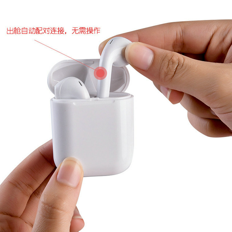 i12 Bluetooth Headphones, i12 tws Bluetooth Headphones 5.0 True Stereo Wireless Sports dual-ear touch Bluetooth headphones Application Scenario