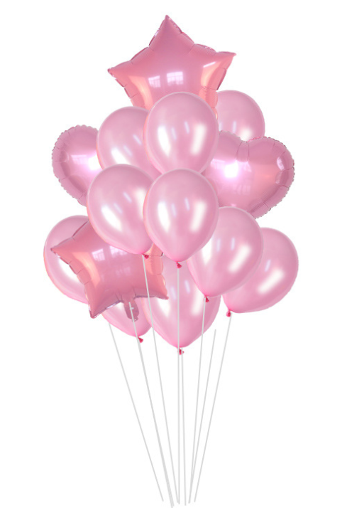 14pcs Balloon Heart Five-pointed Star Balloon Set Application Scenario